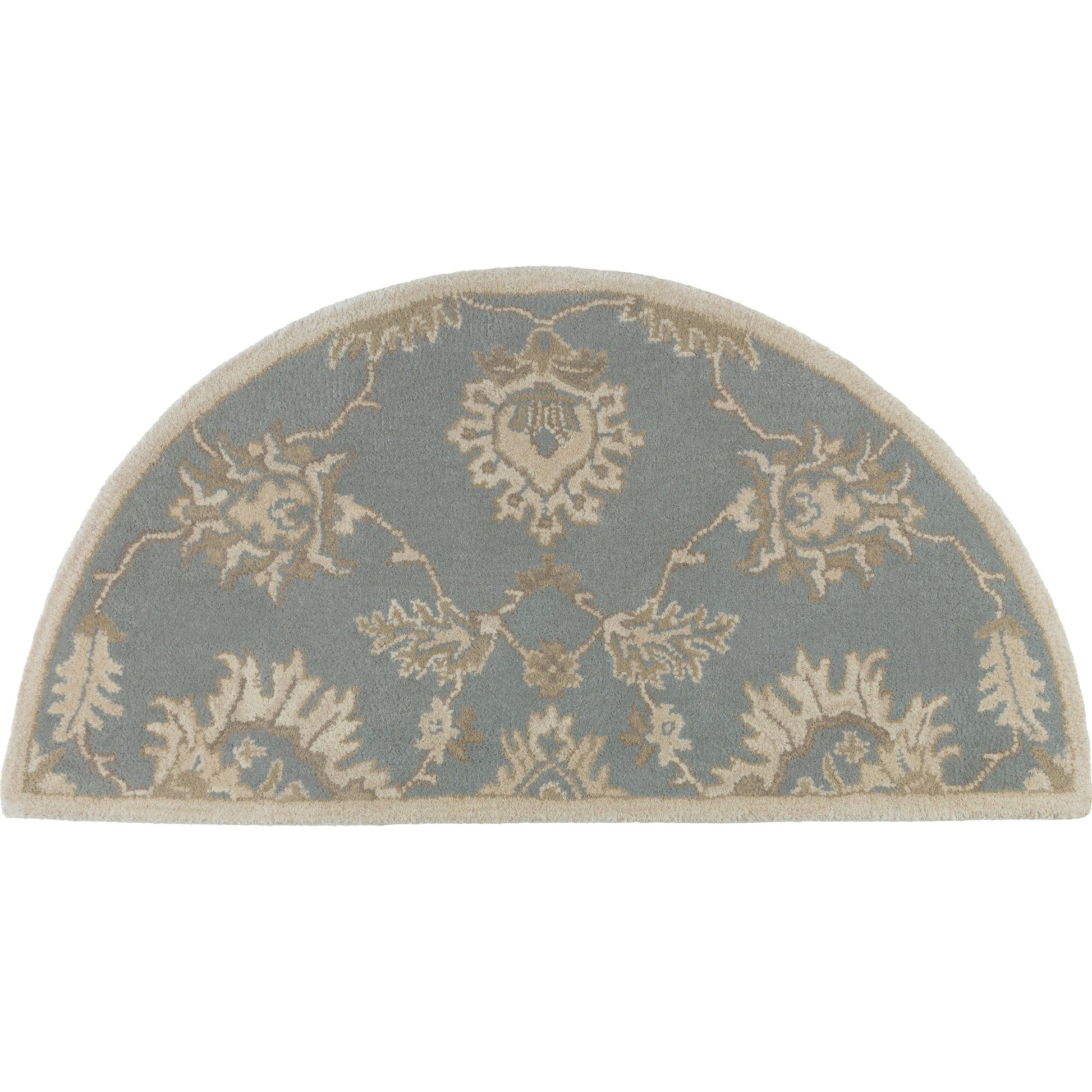 Caesar Rug - 12916 by Surya in medium gray, ivory, olive, brown. Made from 100% wool in a unique style.