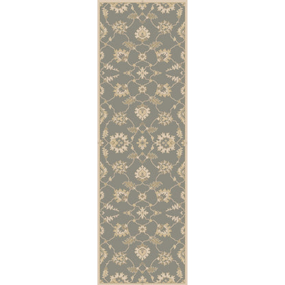 Caesar Rug - 12916 by Surya in medium gray, ivory, olive, brown. Made from 100% wool in a unique style.