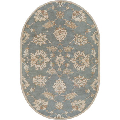 Caesar Rug - 12916 by Surya in medium gray, ivory, olive, brown. Made from 100% wool in a unique style.
