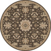Dark Brown, Olive, Light Gray, Charcoal, Taupe / 4' Round