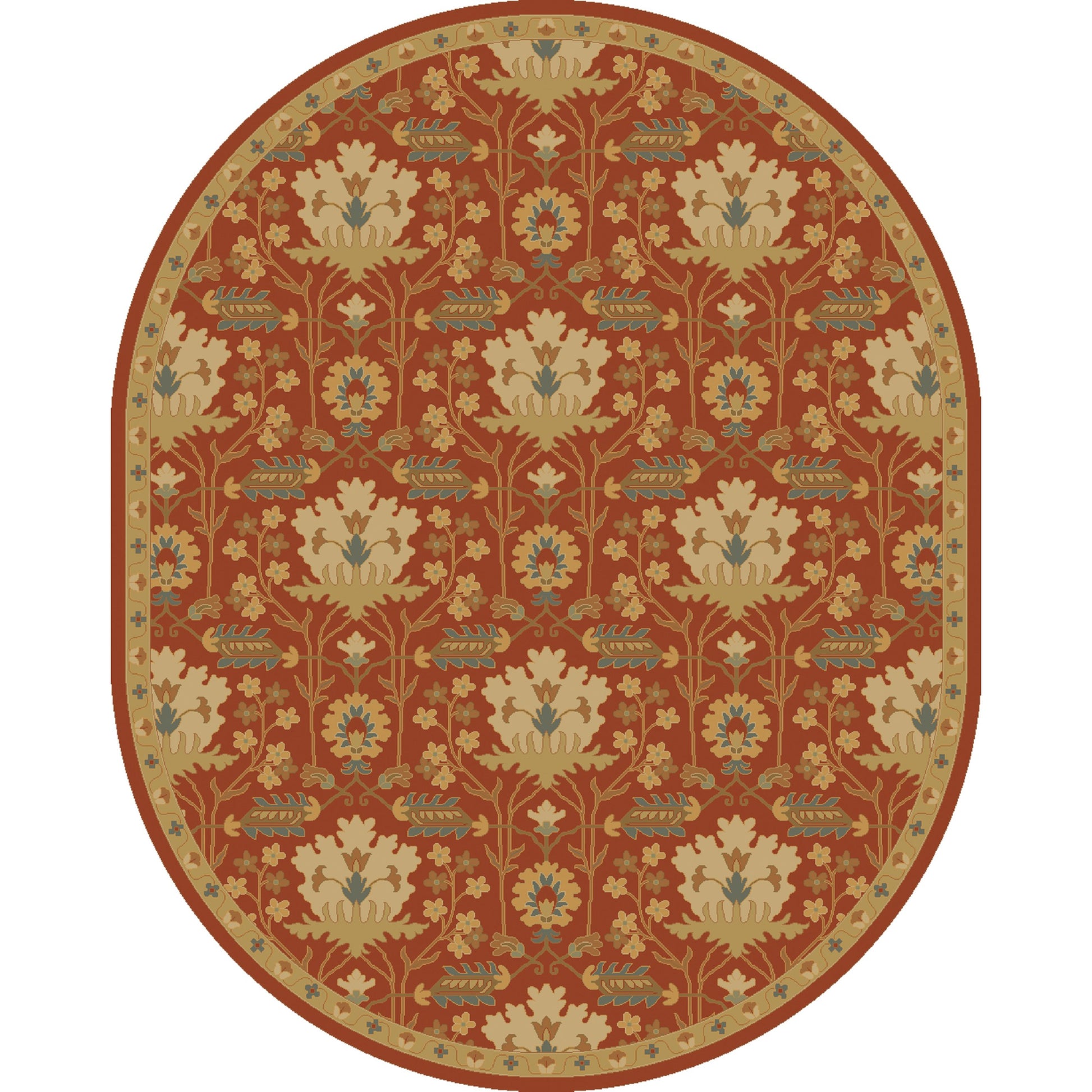 Caesar Rug - 12918 by Surya in burgandy, olive, dusty sage, tan, dark brown. Made from 100% wool in a unique style.