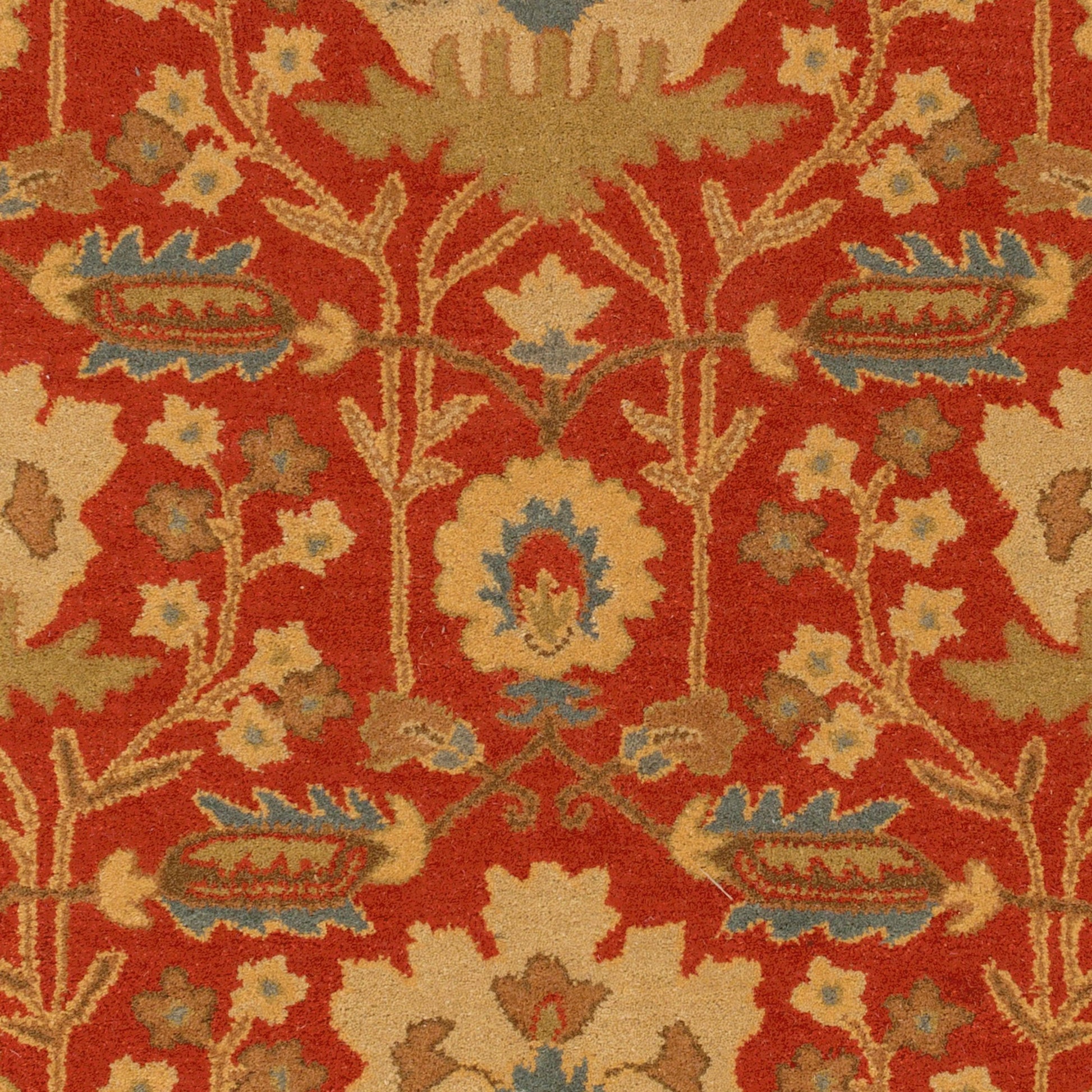 Caesar Rug - 12918 by Surya in burgandy, olive, dusty sage, tan, dark brown. Made from 100% wool in a unique style.