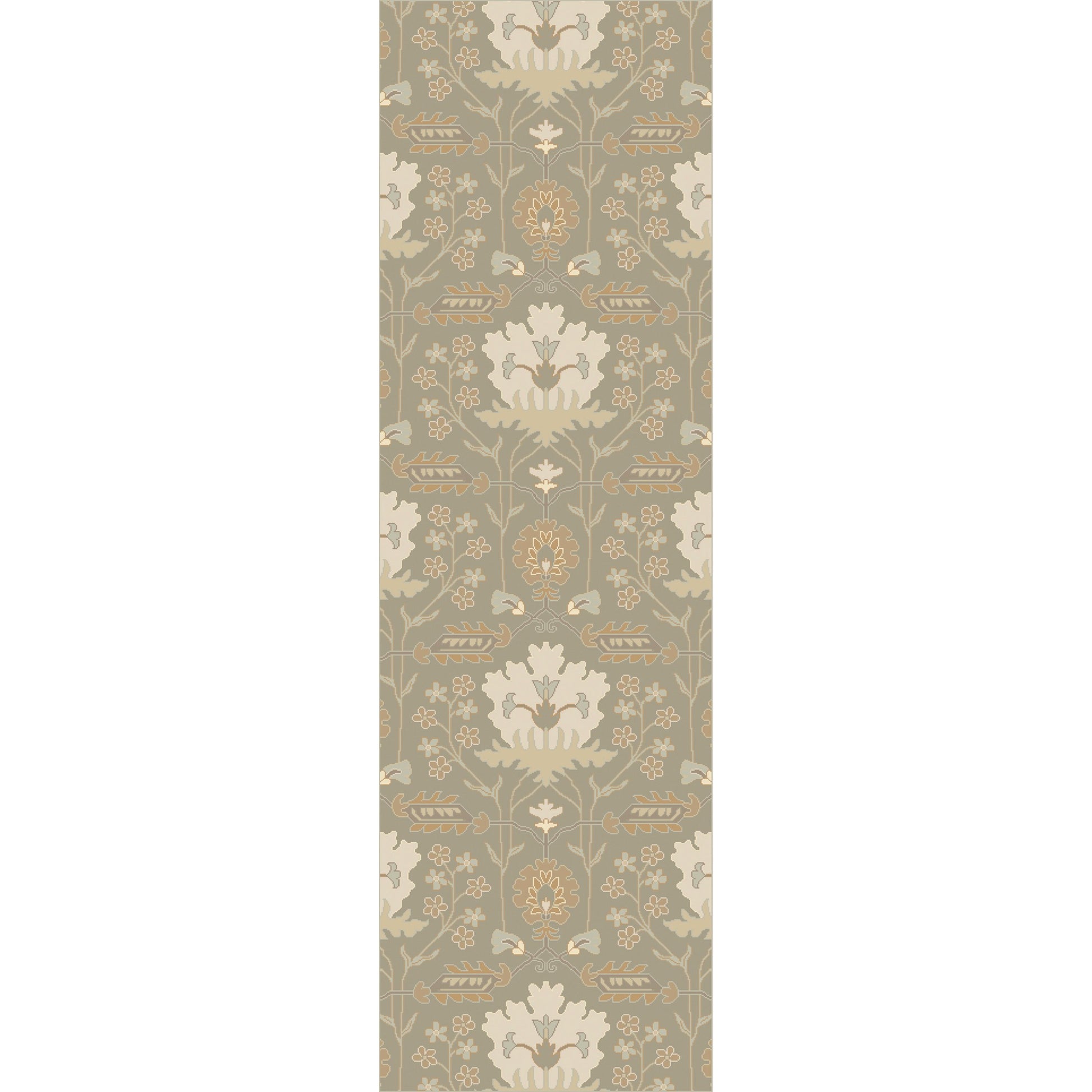 Caesar Rug - 12918 by Surya in burgandy, olive, dusty sage, tan, dark brown. Made from 100% wool in a unique style.