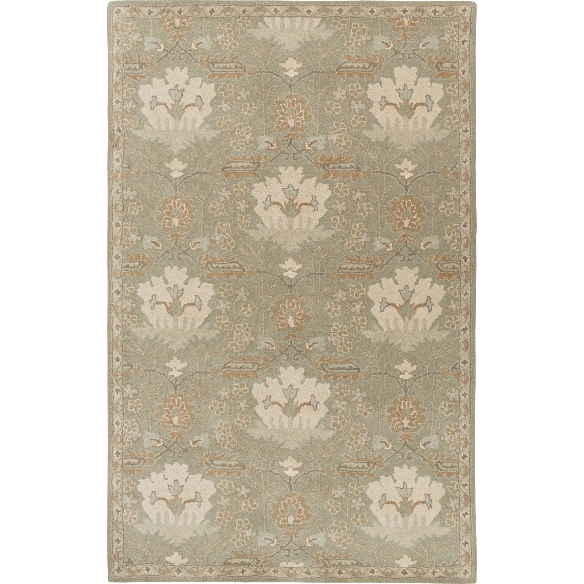 Caesar Rug - 12918 by Surya in burgandy, olive, dusty sage, tan, dark brown. Made from 100% wool in a unique style.