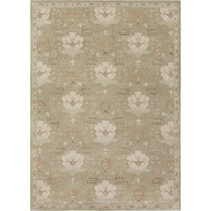 Caesar Rug - 12918 by Surya in burgandy, olive, dusty sage, tan, dark brown. Made from 100% wool in a unique style.