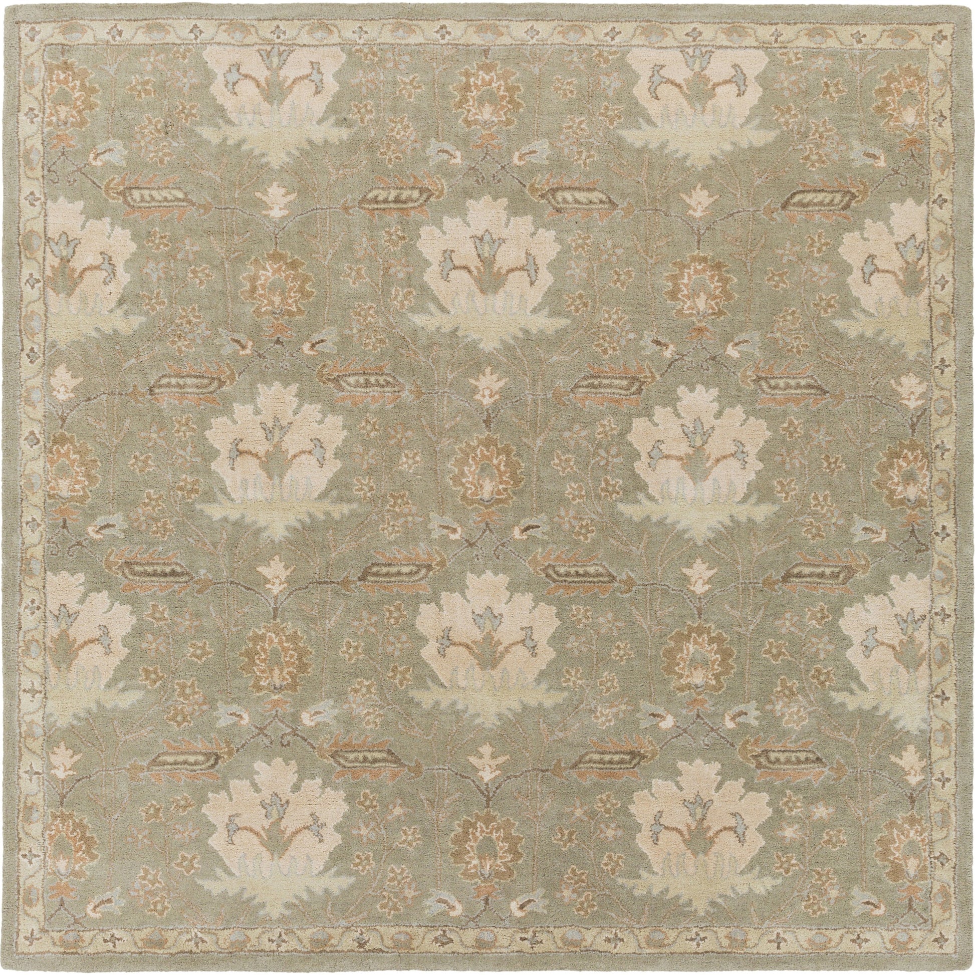 Caesar Rug - 12918 by Surya in burgandy, olive, dusty sage, tan, dark brown. Made from 100% wool in a unique style.