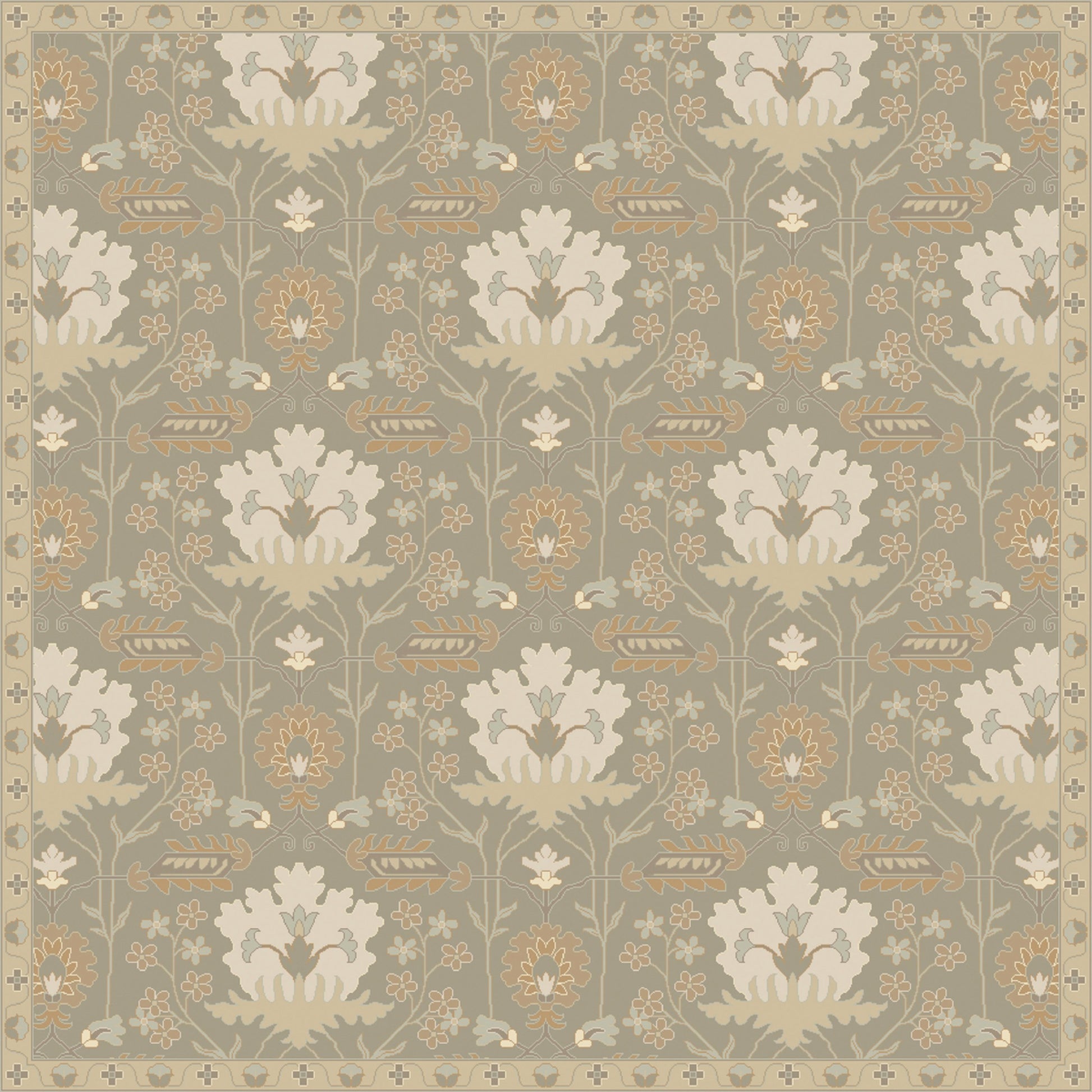 Caesar Rug - 12918 by Surya in burgandy, olive, dusty sage, tan, dark brown. Made from 100% wool in a unique style.