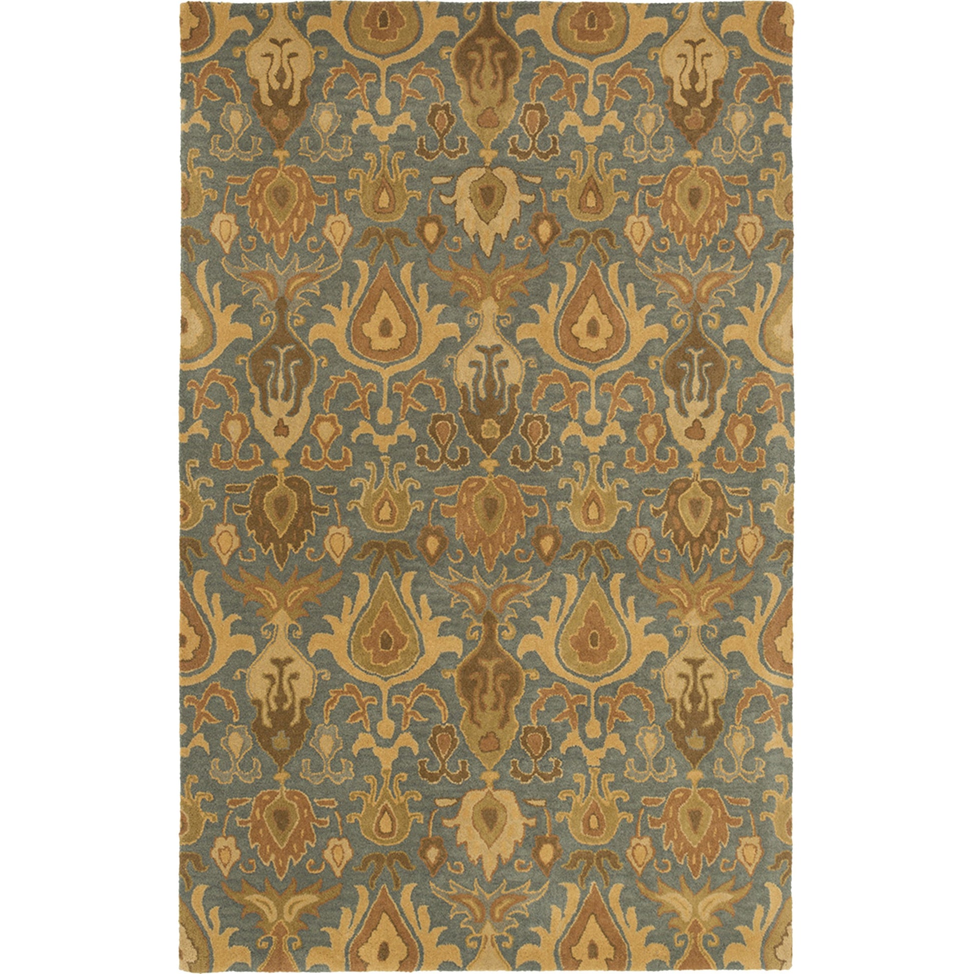 Caesar Rug - 13062 by Surya in ivory, olive, tan, dark blue. Made from 100% wool in a unique style.