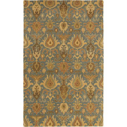 Caesar Rug - 13062 by Surya in ivory, olive, tan, dark blue. Made from 100% wool in a unique style.