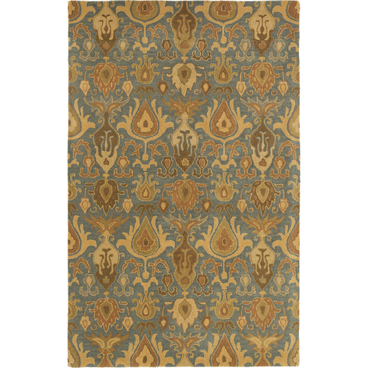 Caesar Rug - 13062 by Surya in ivory, olive, tan, dark blue. Made from 100% wool in a unique style.