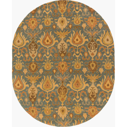 Caesar Rug - 13062 by Surya in ivory, olive, tan, dark blue. Made from 100% wool in a unique style.