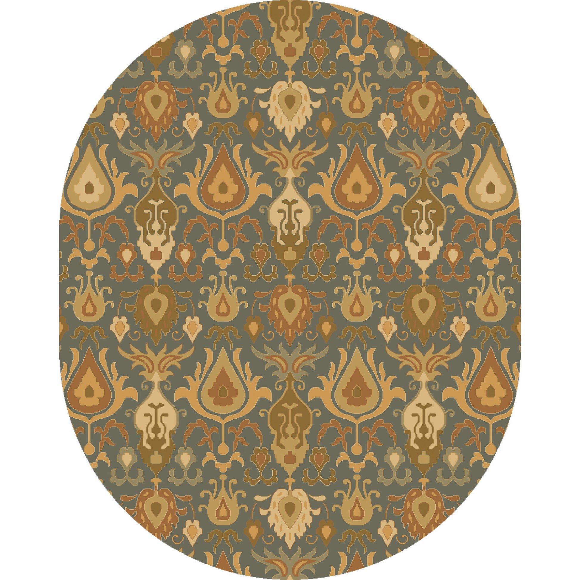 Caesar Rug - 13062 by Surya in ivory, olive, tan, dark blue. Made from 100% wool in a unique style.