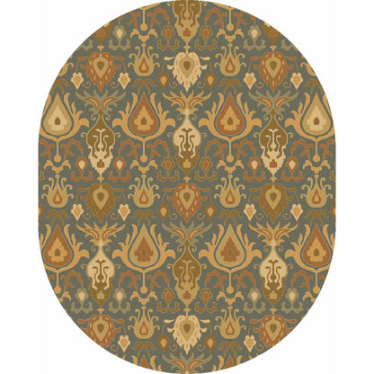 Caesar Rug - 13062 by Surya in ivory, olive, tan, dark blue. Made from 100% wool in a unique style.