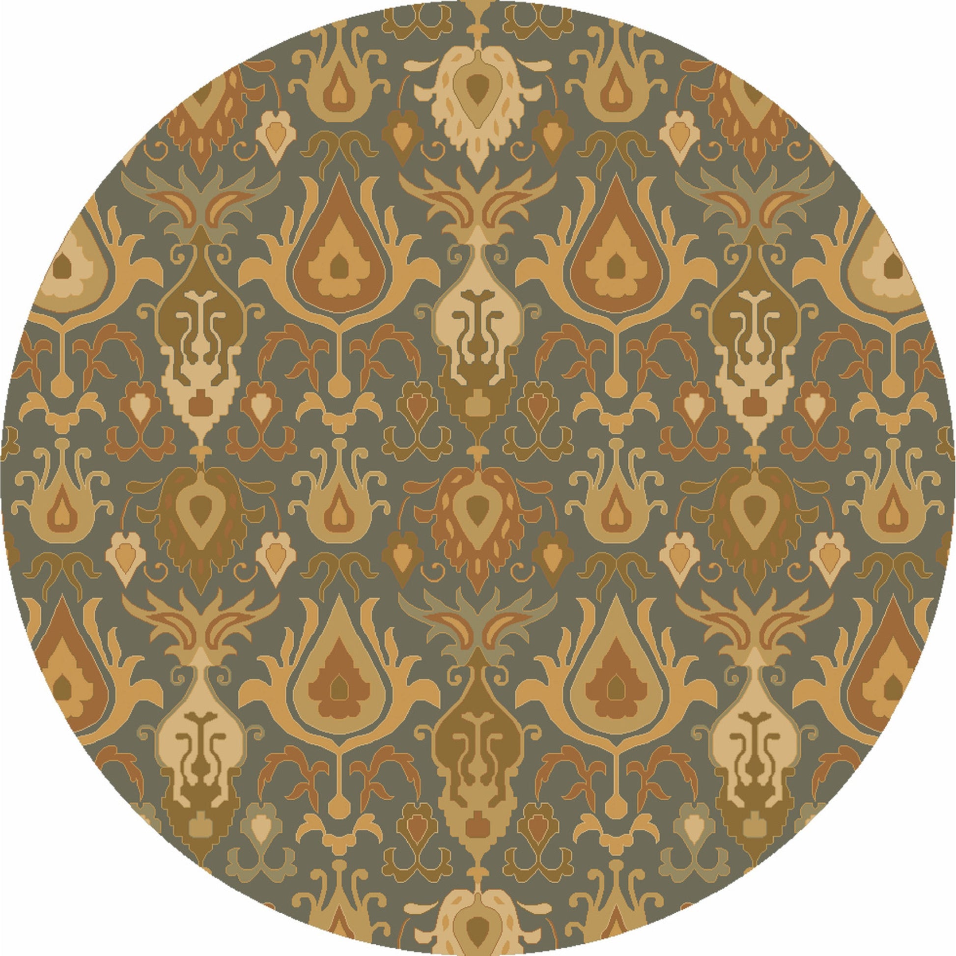 Caesar Rug - 13062 by Surya in ivory, olive, tan, dark blue. Made from 100% wool in a unique style.