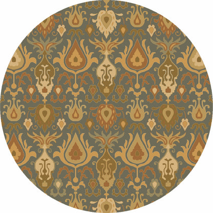 Caesar Rug - 13062 by Surya in ivory, olive, tan, dark blue. Made from 100% wool in a unique style.