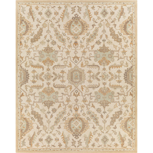 001 63446-9463 | Primary Silo | Caesar Rug - 13063 by Livabliss in cream, light brown, dusty sage, light olive. Made from 100% wool in a unique style.