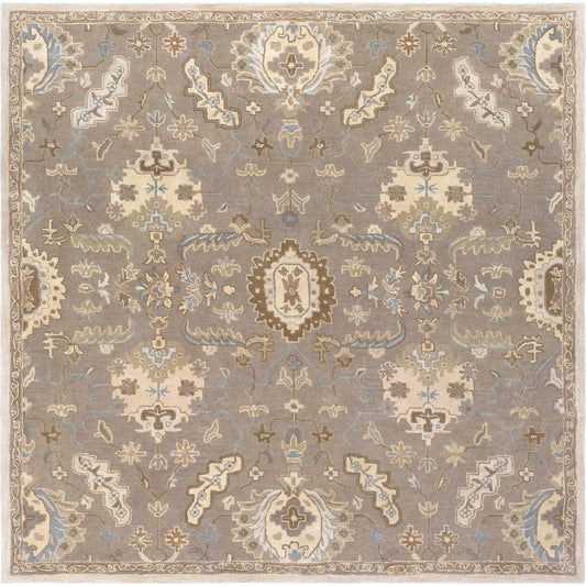 CAE-1167 Rug by Surya in ivory, olive, tan. Made from 100% wool in a unique style.