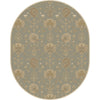Dusty Sage, Tan, Medium Brown, Light Beige / 6' x 9' Oval