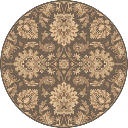 CAE-1174 Rug by Surya in charcoal, light beige, light brown, dusty sage. Made from 100% wool in a unique style.