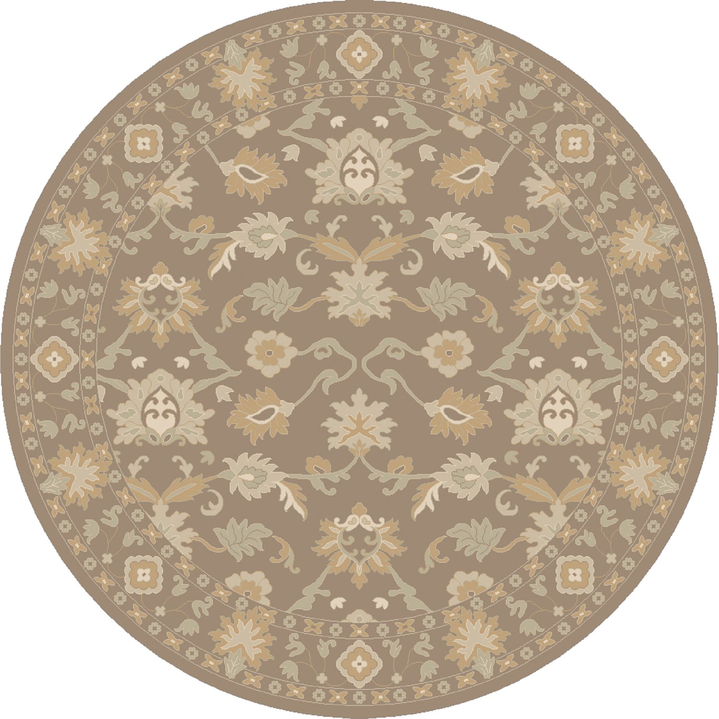 001 77039-9473 | Primary Silo | CAE-1181 Rug by Surya in oatmeal, brown, sage, medium gray. Made from 100% wool in a unique style.