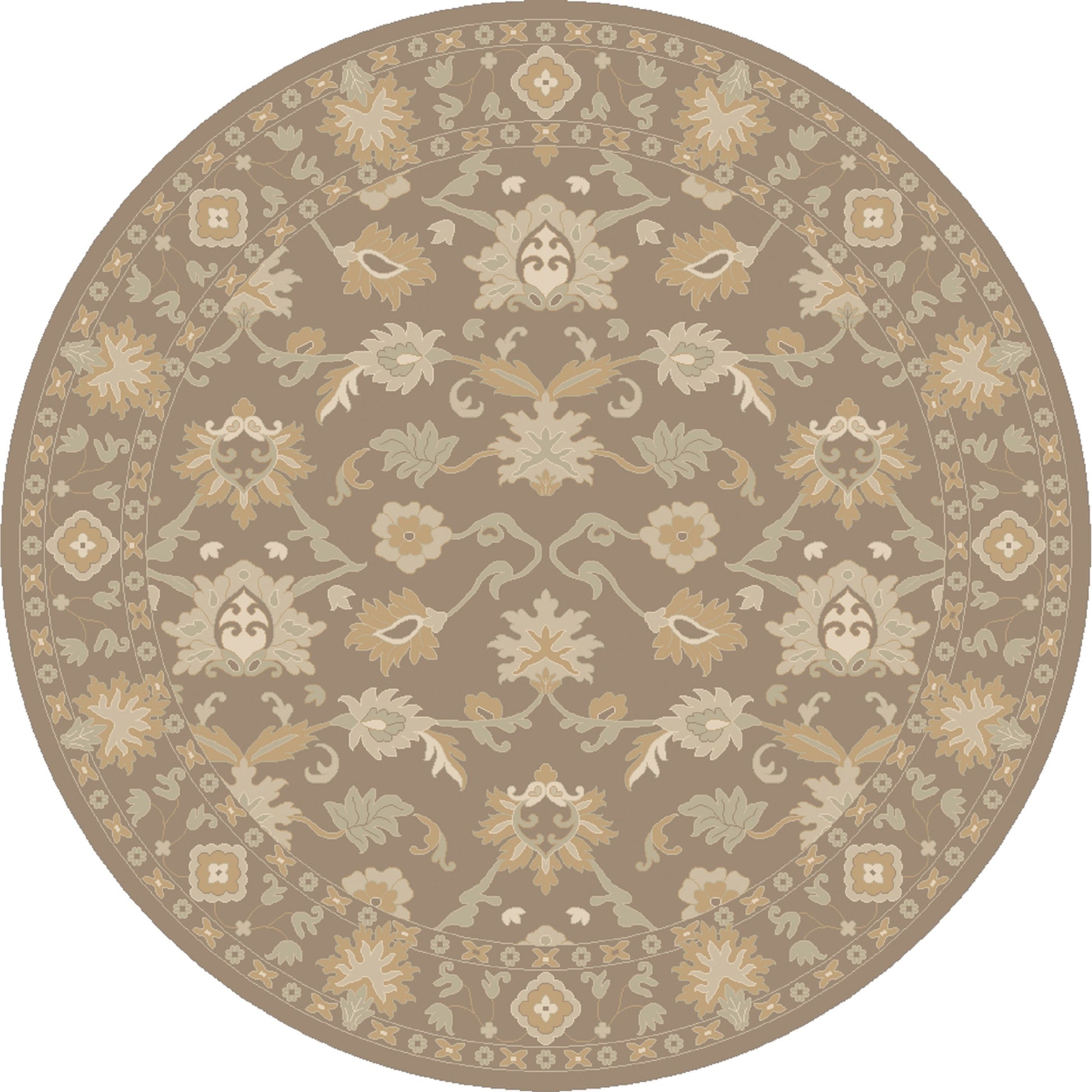 CAE-1181 Rug by Surya in oatmeal, brown, sage, medium gray. Made from 100% wool in a unique style.