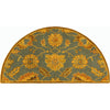 Deep Teal, Mustard, Brown, Dark Brown / 2' x 4' Hearth