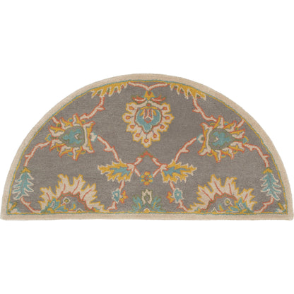 Caesar Rug - 12916 by Surya in medium gray, ivory, olive, brown. Made from 100% wool in a unique style.