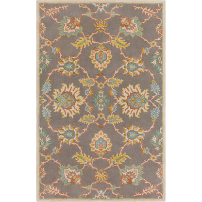 Caesar Rug - 12916 by Surya in medium gray, ivory, olive, brown. Made from 100% wool in a unique style.