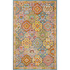 Rust, Saffron, Grass Green, Blue, Aqua, Mauve / 3' x 12'