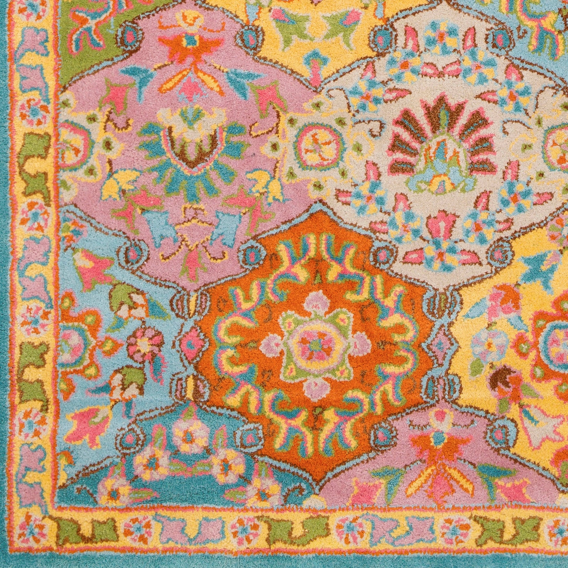 Caesar Rug - 374 by Surya in charcoal, olive, sage, tan, dark brown. Made from 100% wool in a unique style.