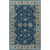 Dark Blue, Teal, Charcoal, Ivory, Brown, Tan / 5' x 8'