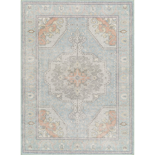 Calhoun Rug - 33414 by Livabliss in denim, slate, gray, light beige, plum, light brown. Made from main: 100% polyester in a unique style.