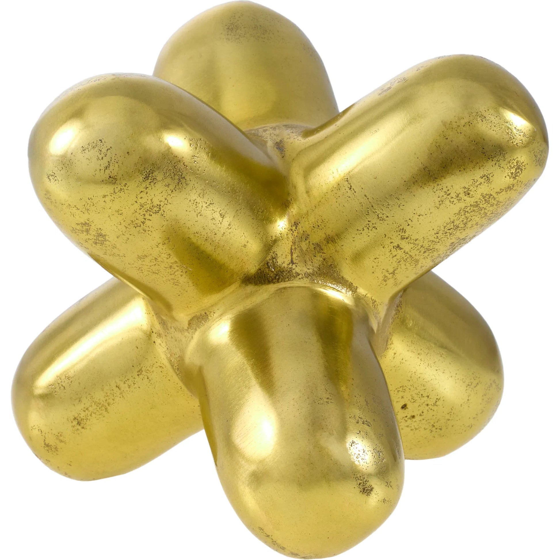 Caitlin Decorative Accent by Surya in metallic brass and hand finished. Made from aluminum in a modern style.