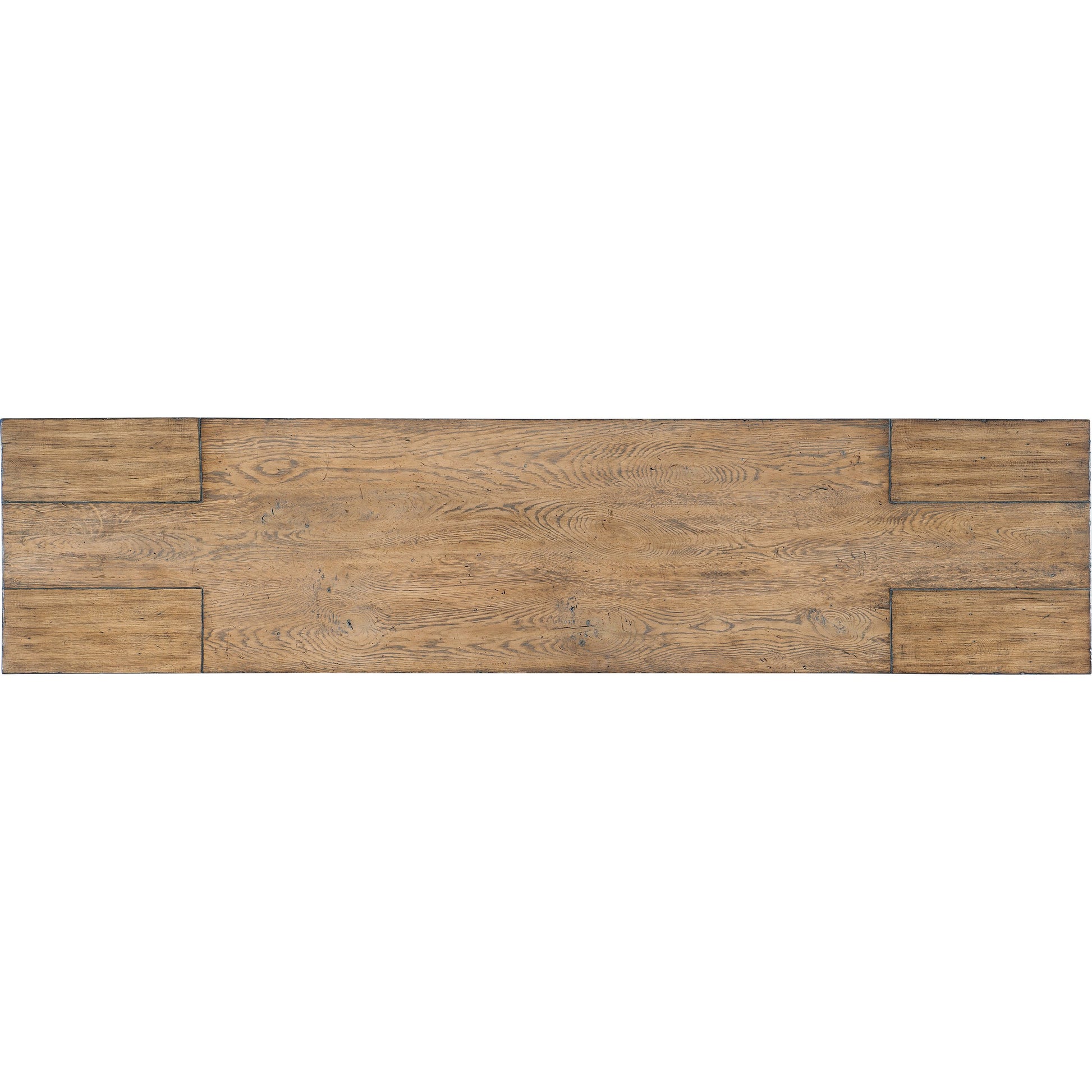Commerce & Market  60" Console by Hooker Furniture in light wood. Made from mindi solids in a transitional style.