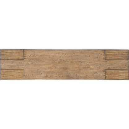 Commerce & Market  60" Console by Hooker Furniture in light wood. Made from mindi solids in a transitional style.