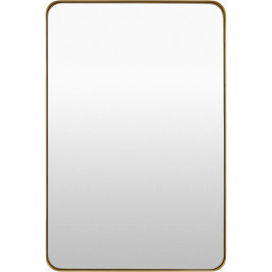 Carbondale Accent Mirror by Livabliss in frame: gold and matte. Made from iron in a unique style.