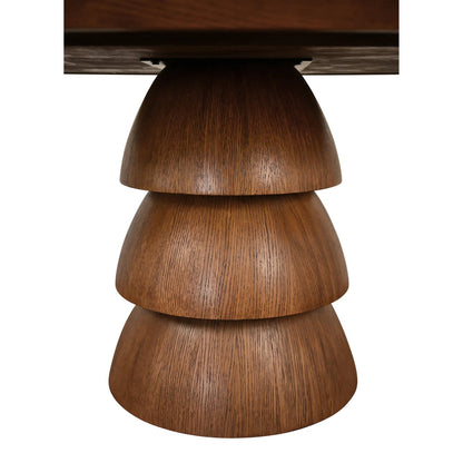 Callum Oval Dining Table by Worlds Away in provincial brown oak. Made from unique in a unique style.