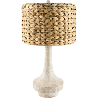 Carson Accent Table Lamp by Livabliss. Made from resin, linen, plastic, iron in a unique style.