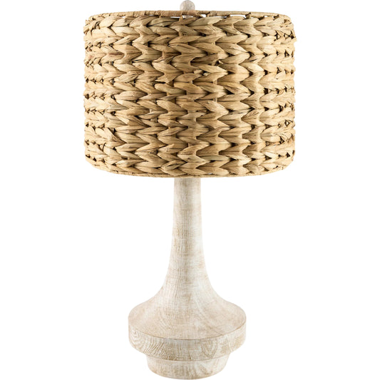 Carson Accent Table Lamp by Livabliss. Made from resin, linen, plastic, iron in a unique style.