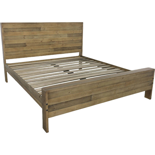 Campestre Modern Bed by LH Imports in brown and natural rustic. Made from reclaimed pine in a unique style.