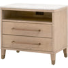 Natural Oak, Bianco Marble, Aged Brass