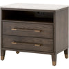 Dutch Brown Oak, Bianco Marble, Aged Brass