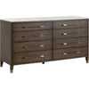 Dutch Brown Oak, Bianco Marble, Aged Brass