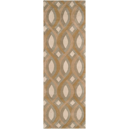 Modern Classics Rug - 219 by Surya in brown, tan, gray. Made from 100% new zealand wool in a unique style.