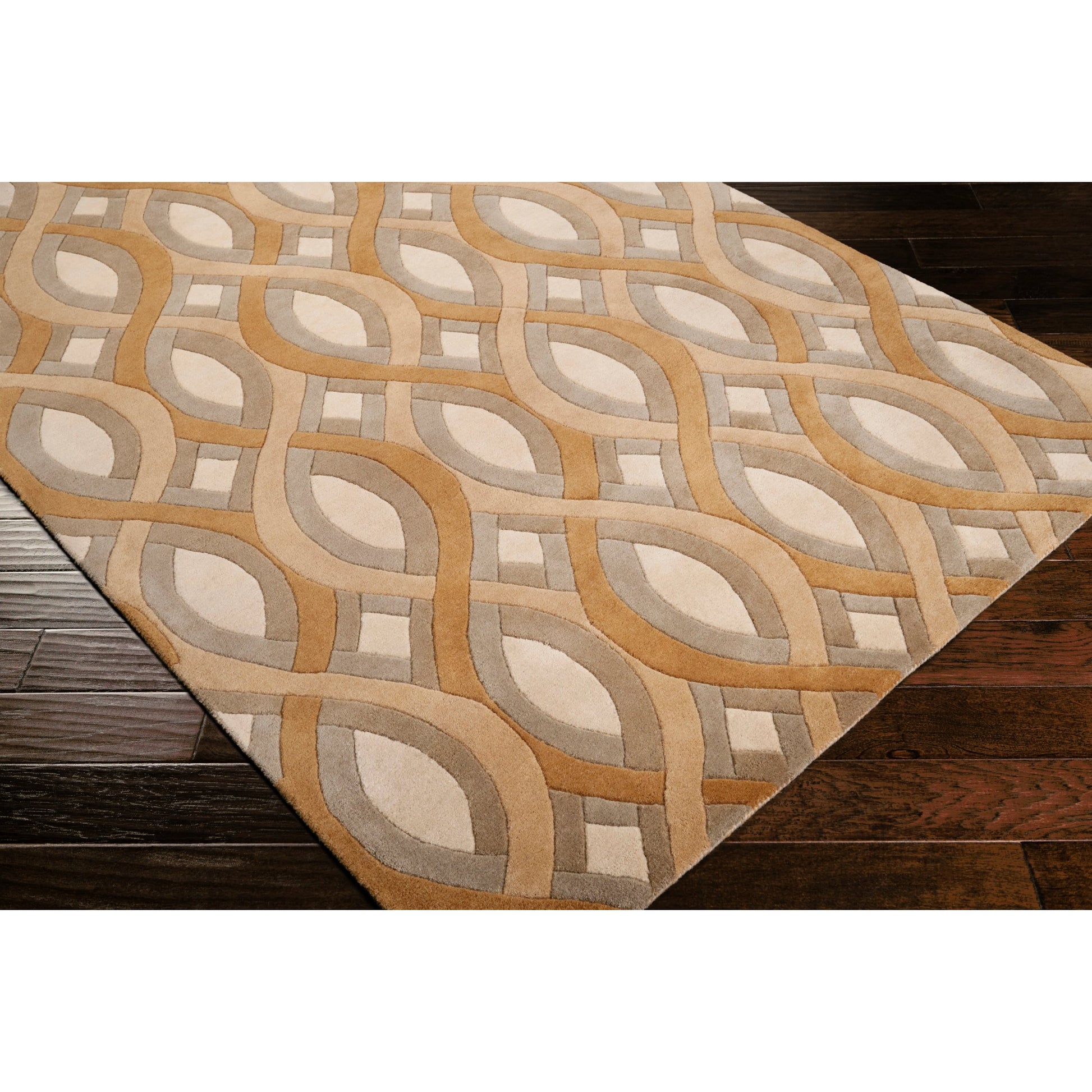 Modern Classics Rug - 219 by Surya in brown, tan, gray. Made from 100% new zealand wool in a unique style.