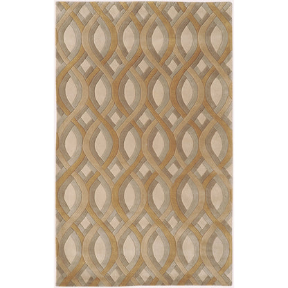 Modern Classics Rug - 219 by Surya in brown, tan, gray. Made from 100% new zealand wool in a unique style.