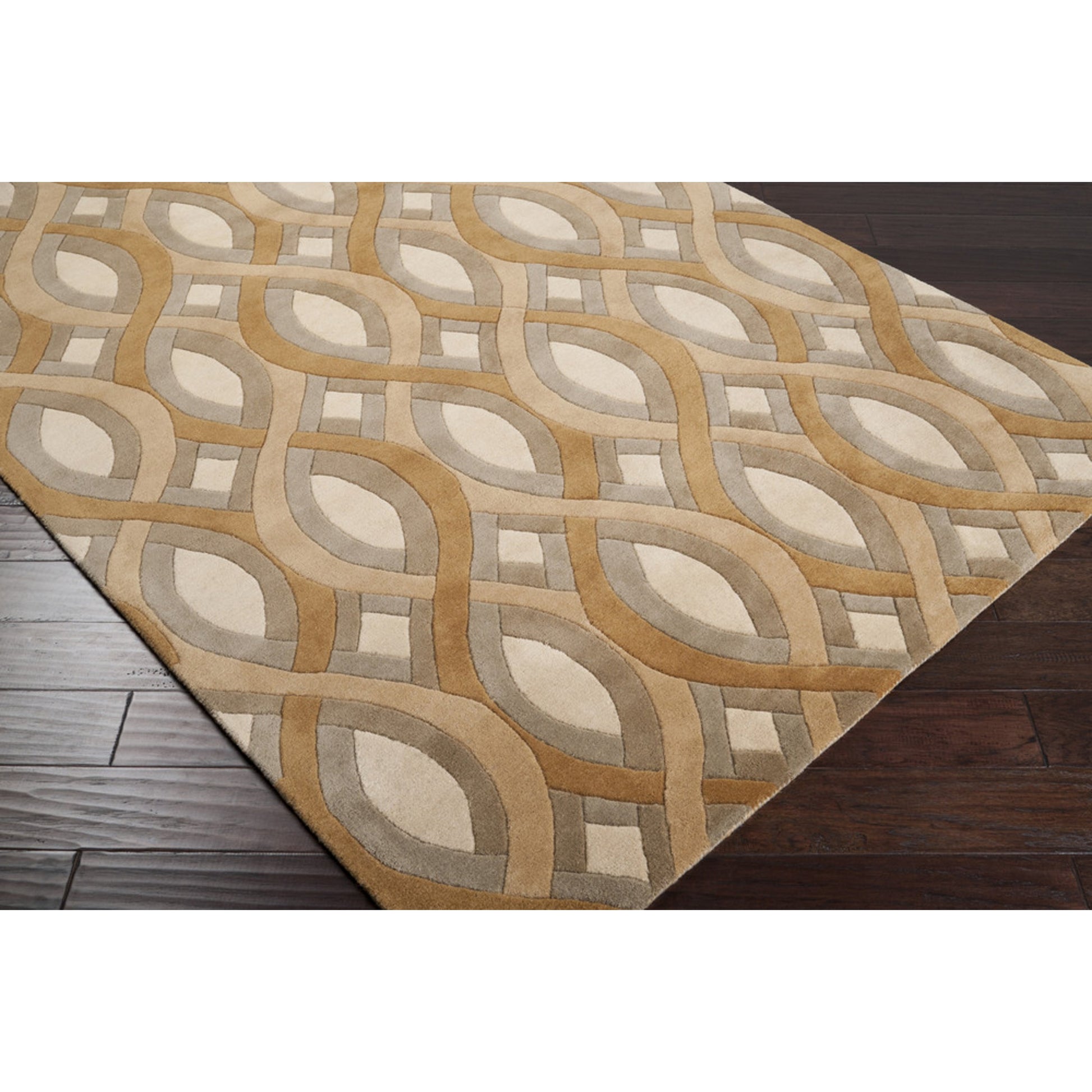 Modern Classics Rug - 219 by Surya in brown, tan, gray. Made from 100% new zealand wool in a unique style.