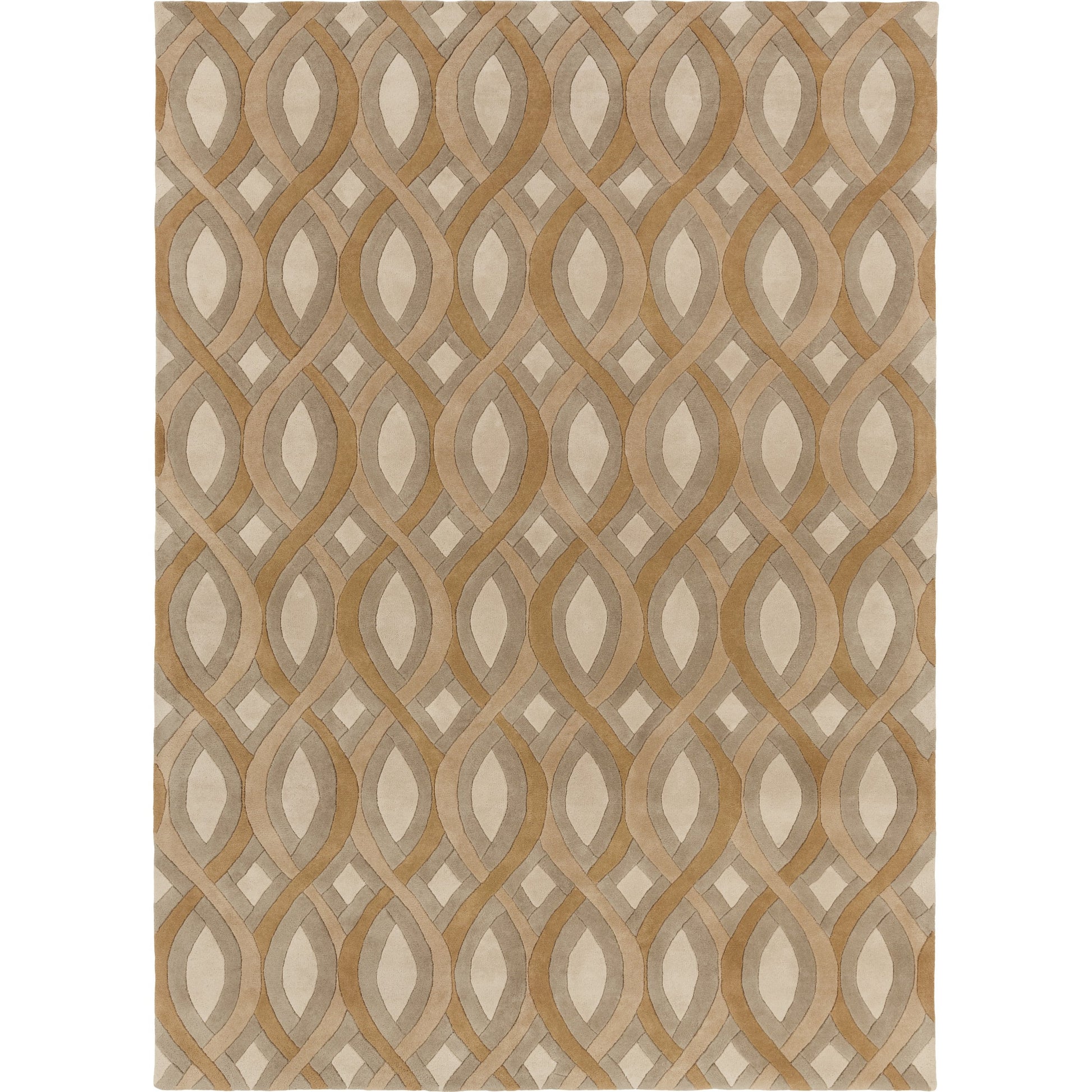 Modern Classics Rug - 219 by Surya in brown, tan, gray. Made from 100% new zealand wool in a unique style.