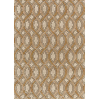 Modern Classics Rug - 219 by Surya in brown, tan, gray. Made from 100% new zealand wool in a unique style.