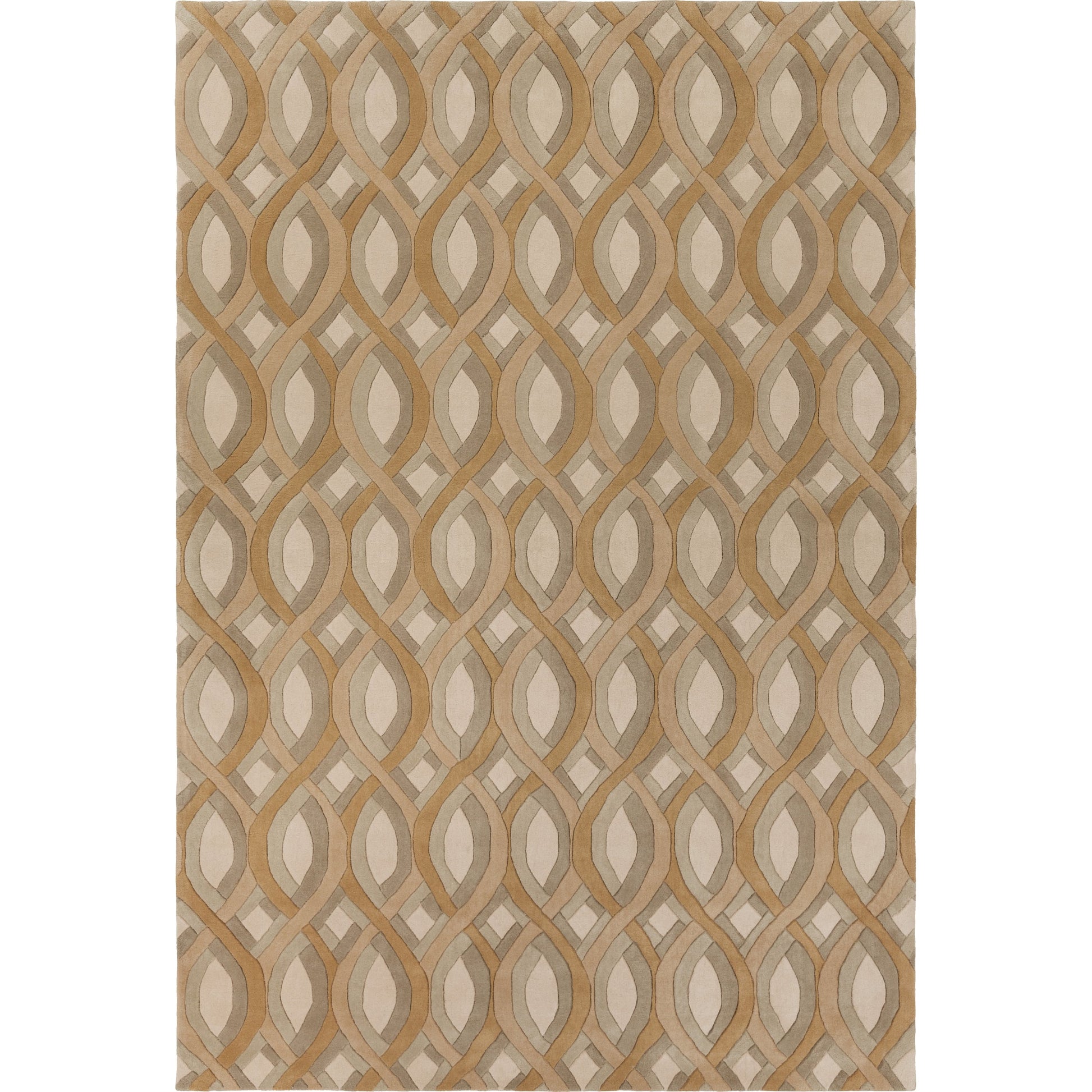 Modern Classics Rug - 219 by Surya in brown, tan, gray. Made from 100% new zealand wool in a unique style.